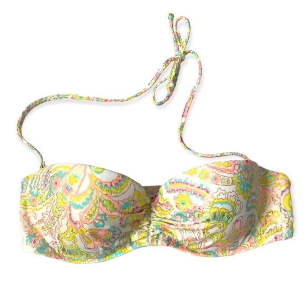 Victoria’s Secret Halter Padded Paisley Print Swimsuit Bra 34C